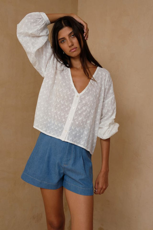 Sonny Lace Top White