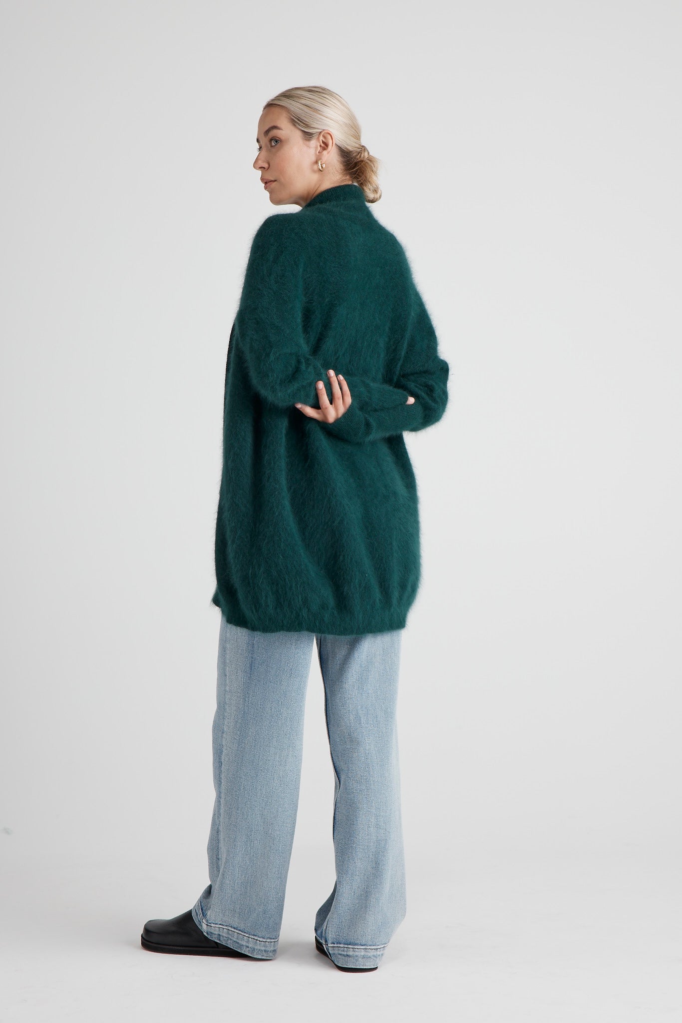 Sophia Cashmere Cardigan - Forest
