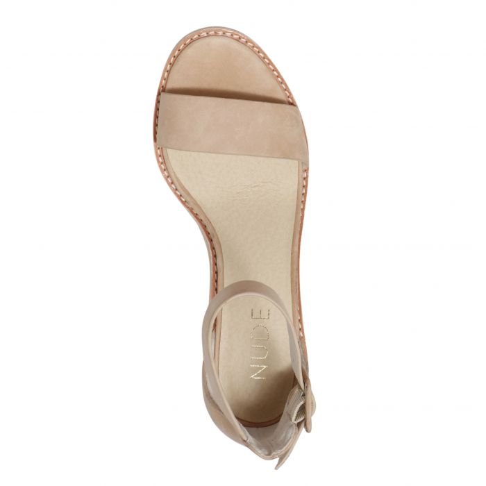 Grady Heel - Nude Leather