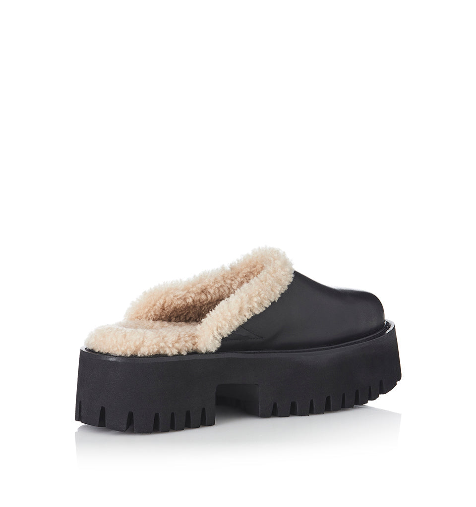 Quinny Platforms - Shearling Black