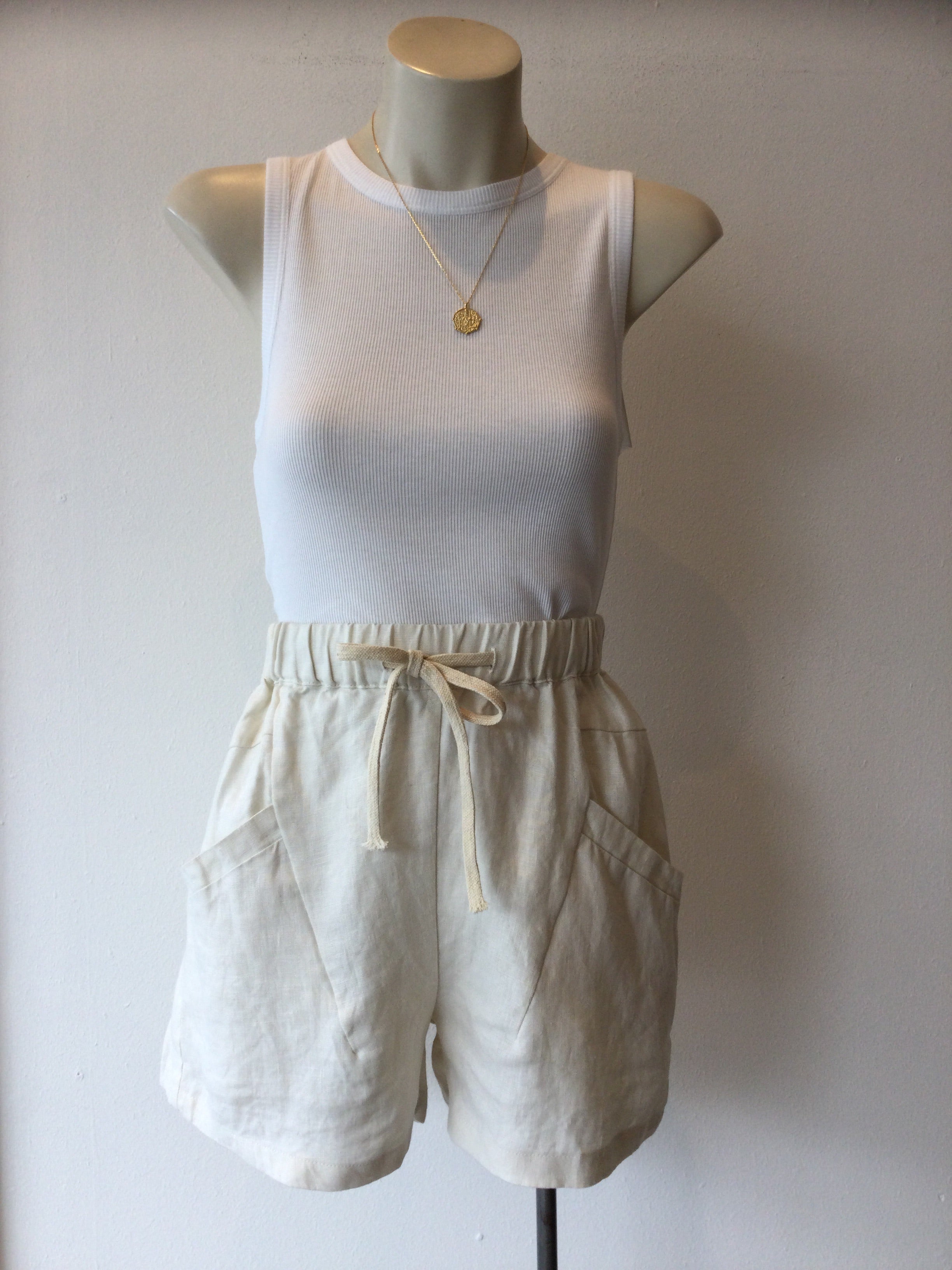 Luxe Linen Short - Natural