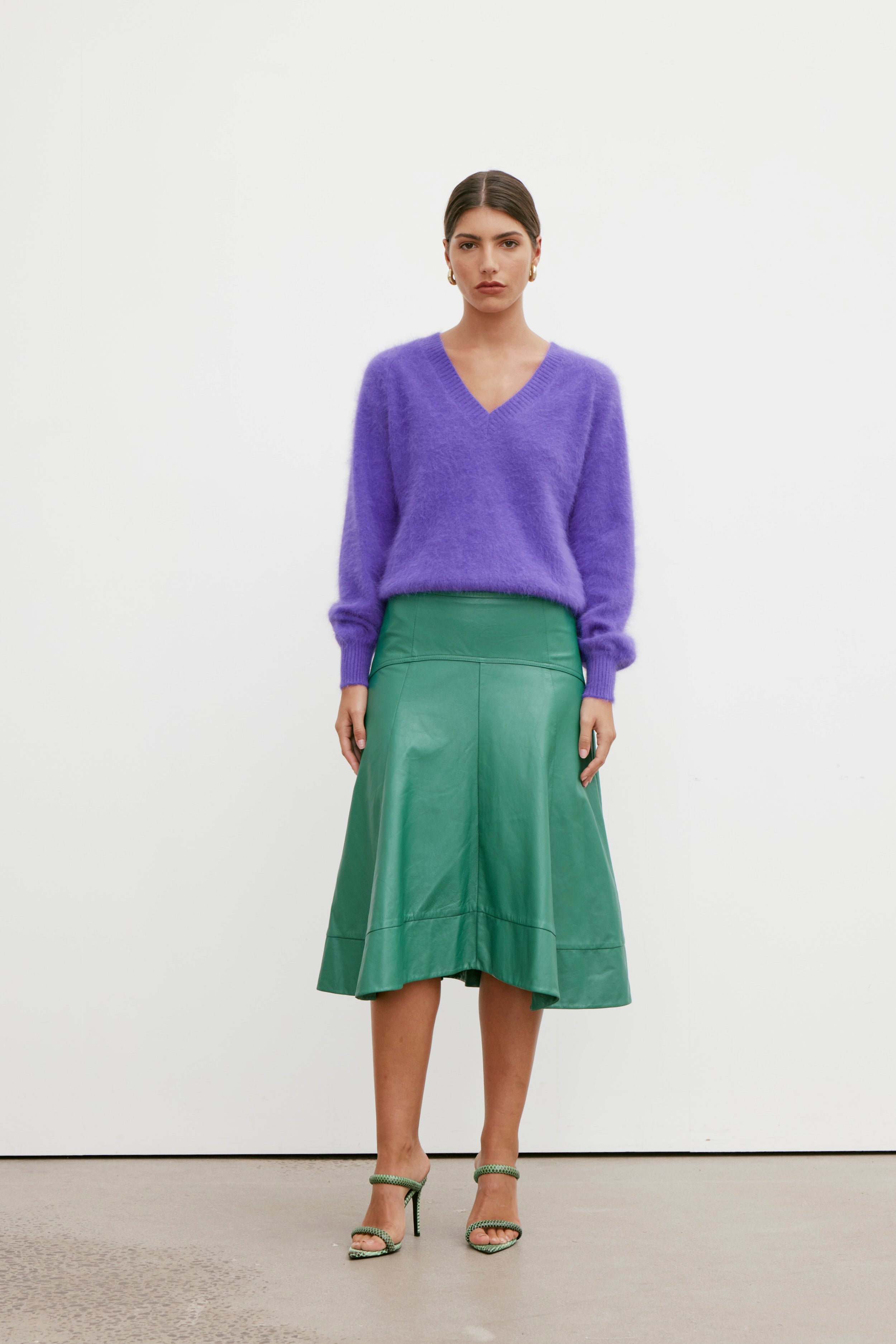 Isabella V Neck - Purple