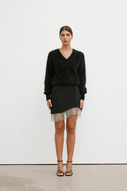 Isabella V Neck - Black