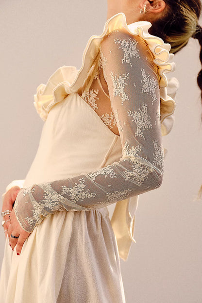 Lady Lux Layering Top - Evening Cream