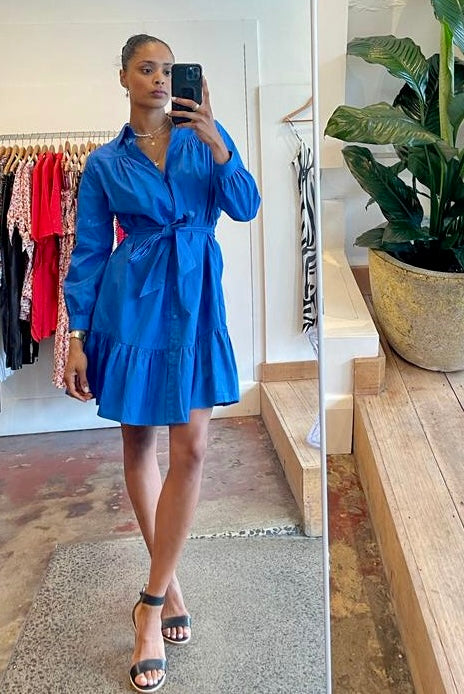 Louisa Dress - Cobalt