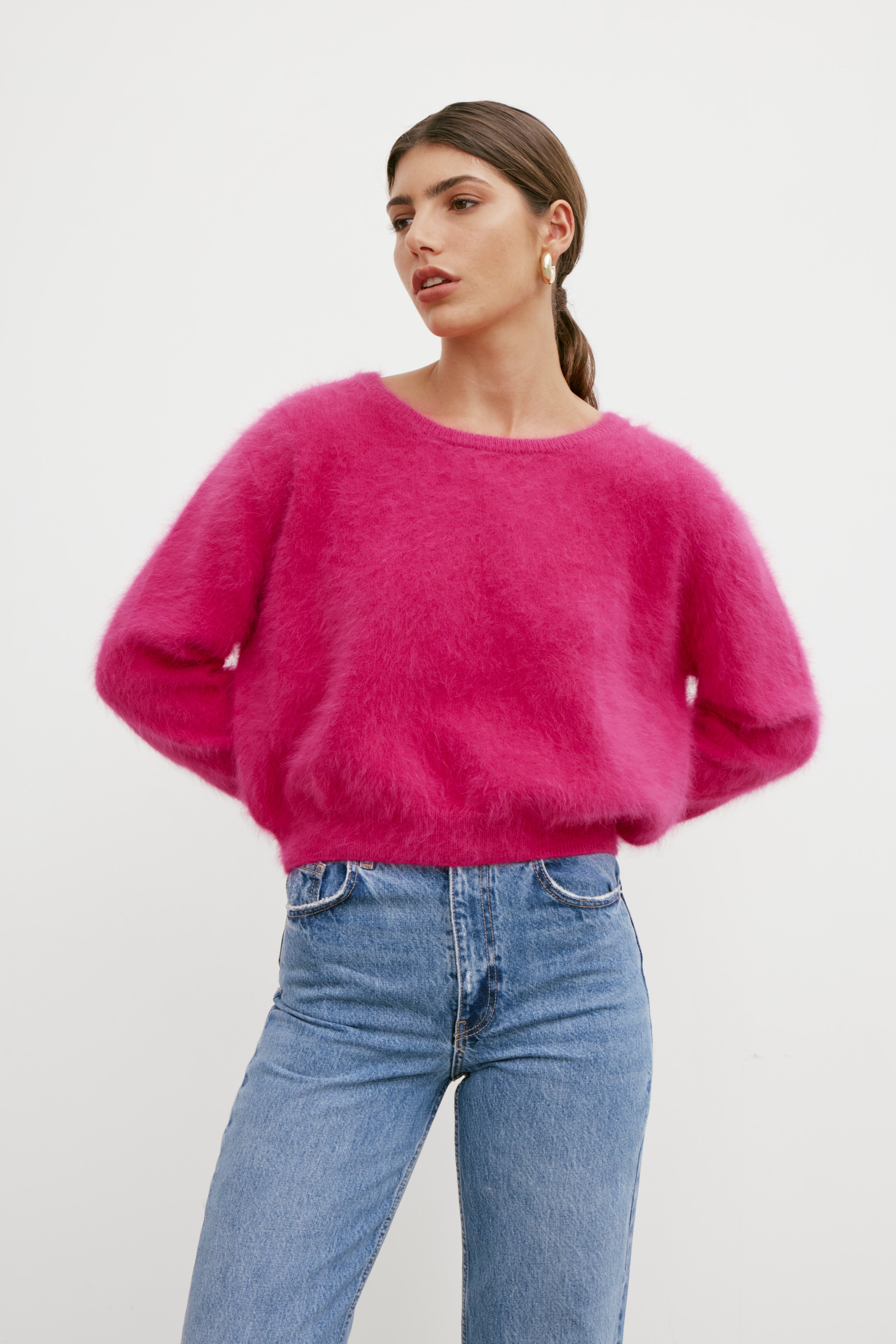 Stella Boat Neck - Magenta
