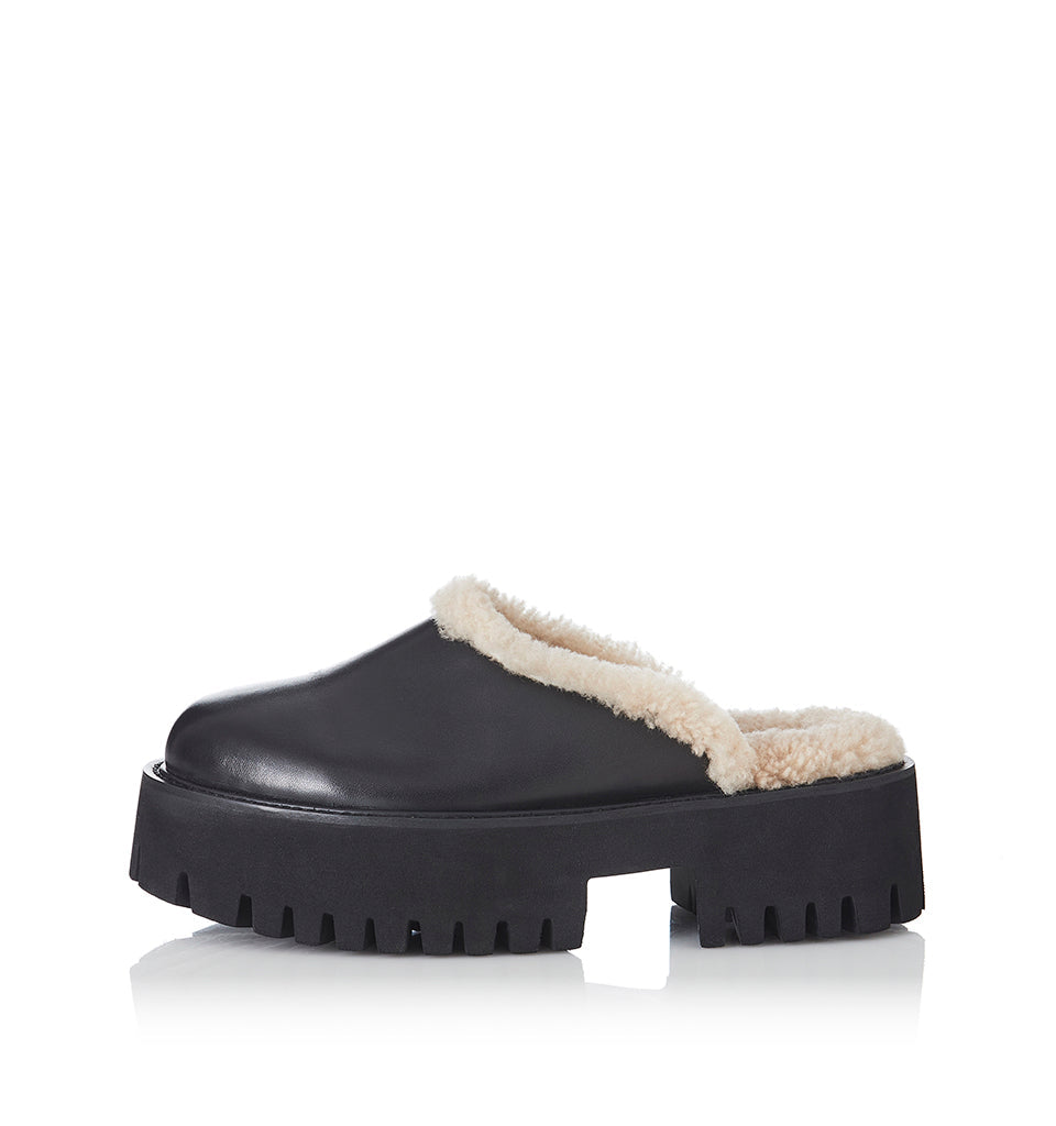 Quinny Platforms - Shearling Black