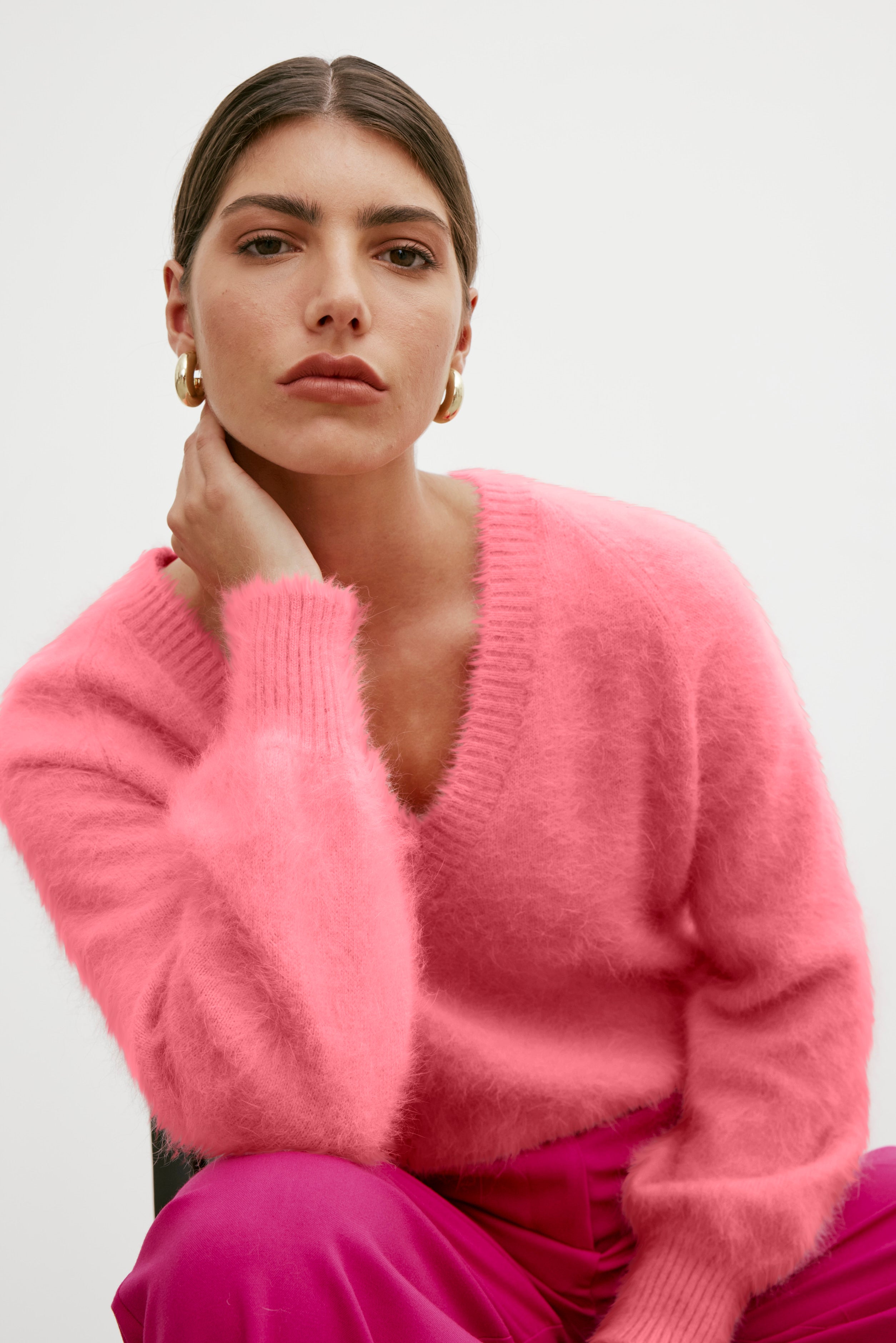 Isabella V Neck - Punch