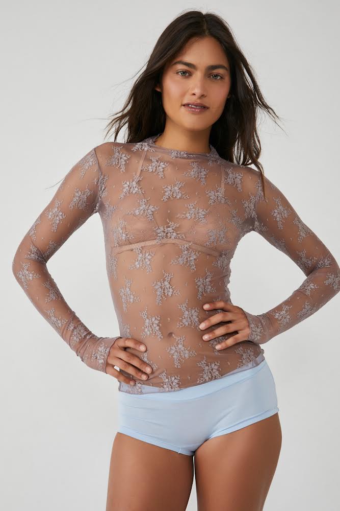 Lady Lux Layering Top - Sugar Marple