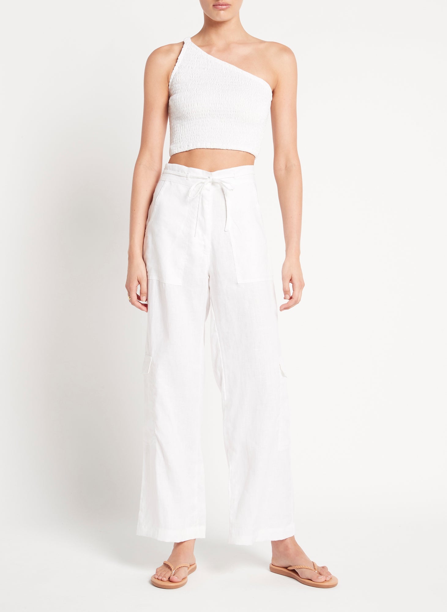 Le Manoa Top Bau - White