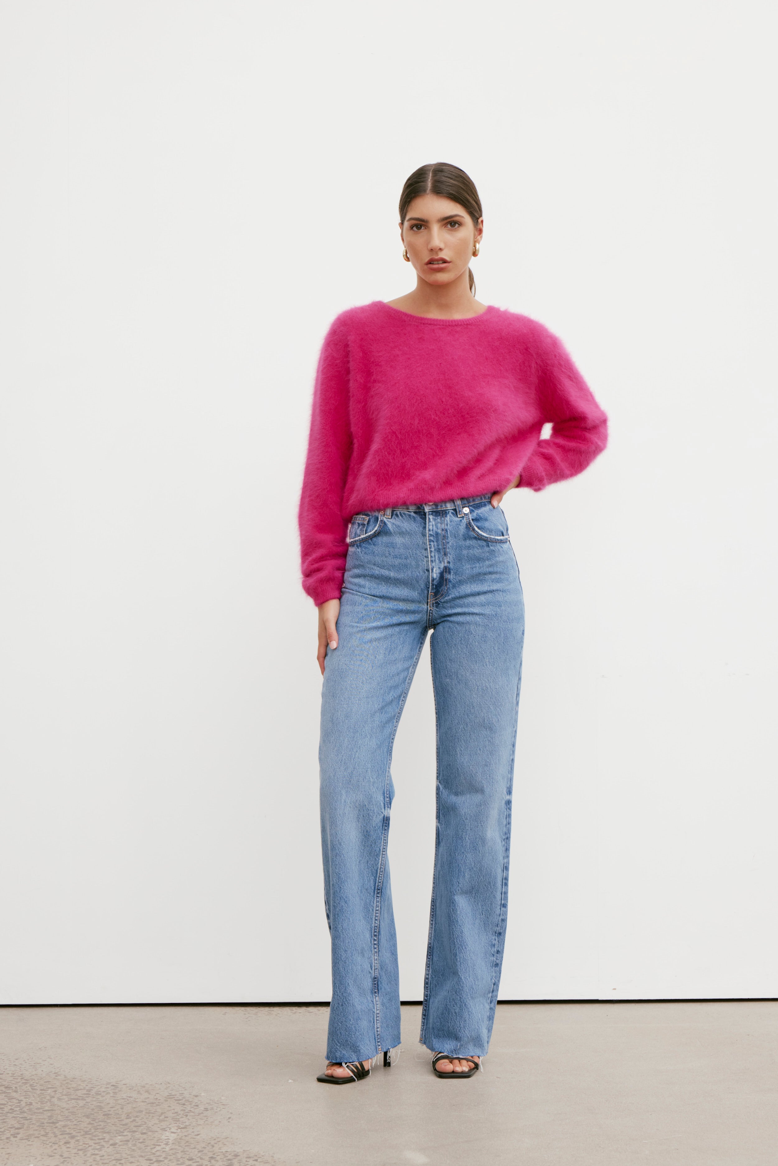 Stella Boat Neck - Magenta