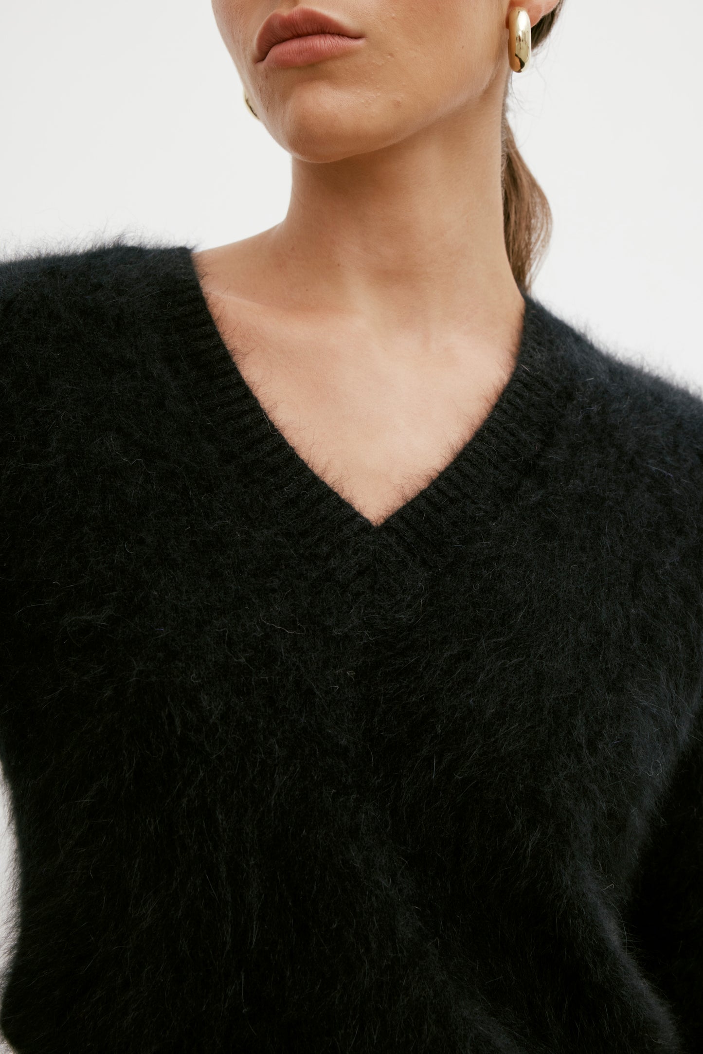 Isabella V Neck - Black