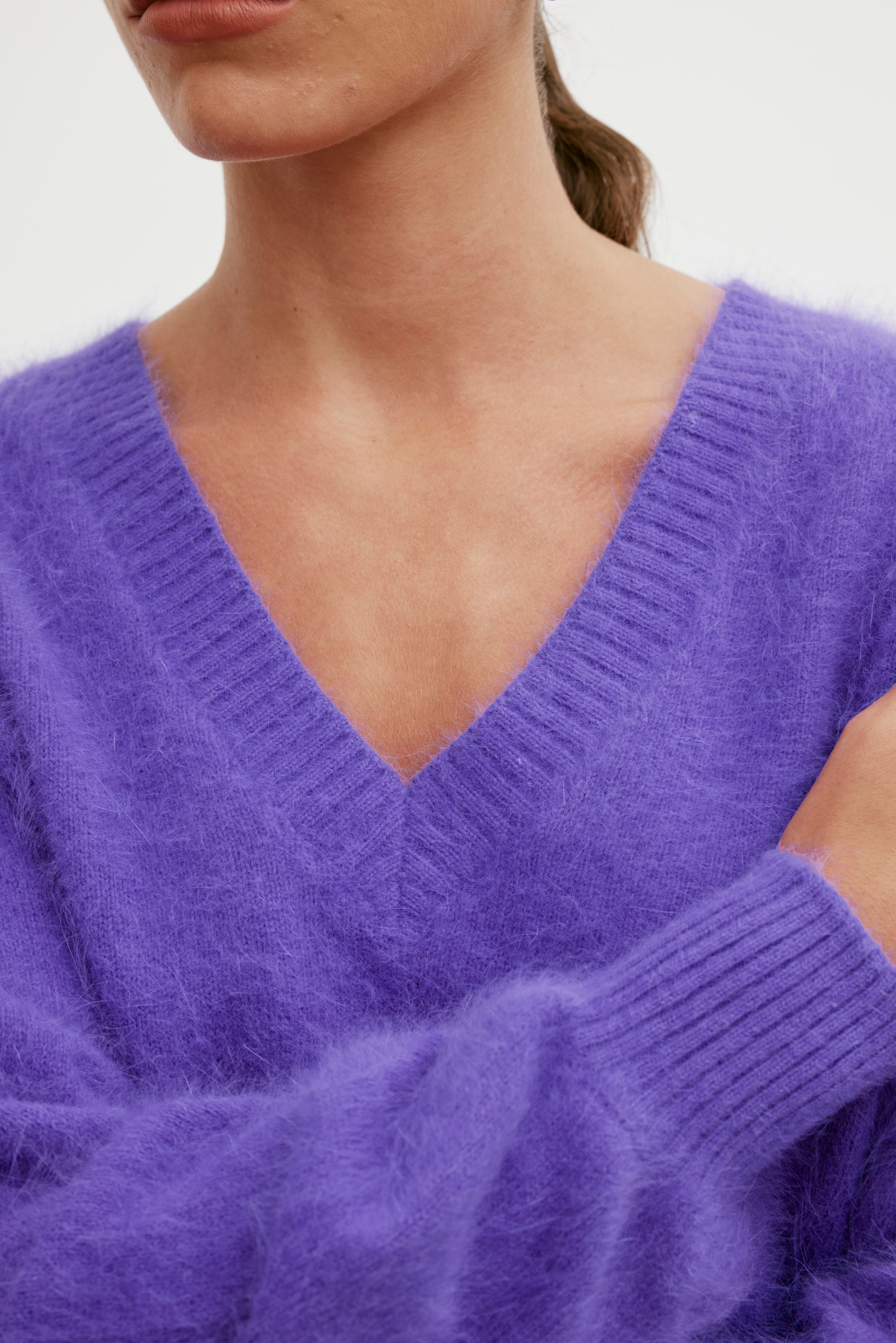 Isabella V Neck - Purple
