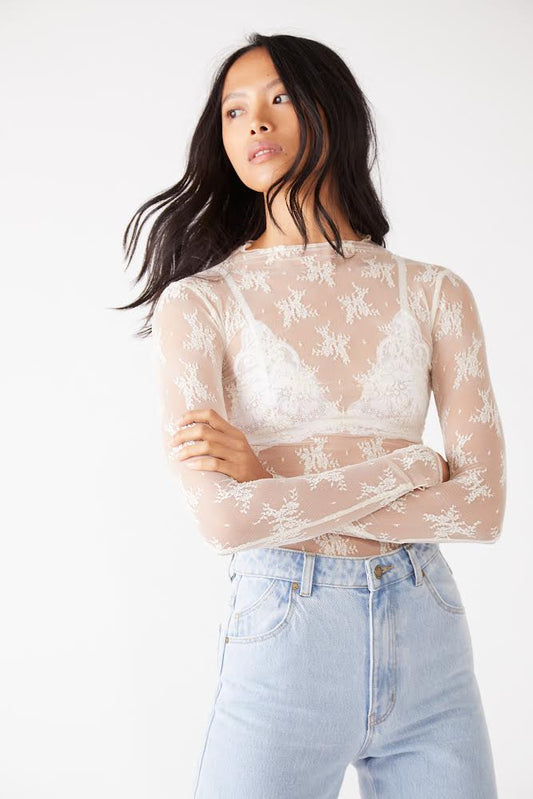 Lady Lux Layering Top - Evening Cream
