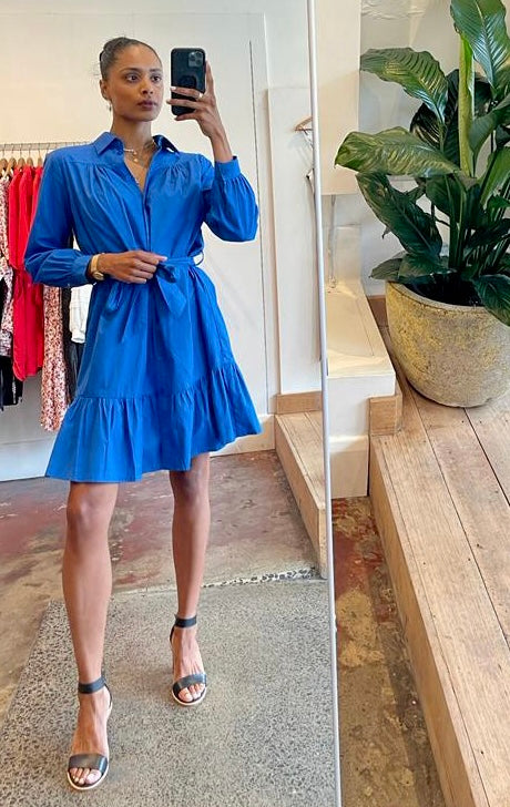 Louisa Dress - Cobalt