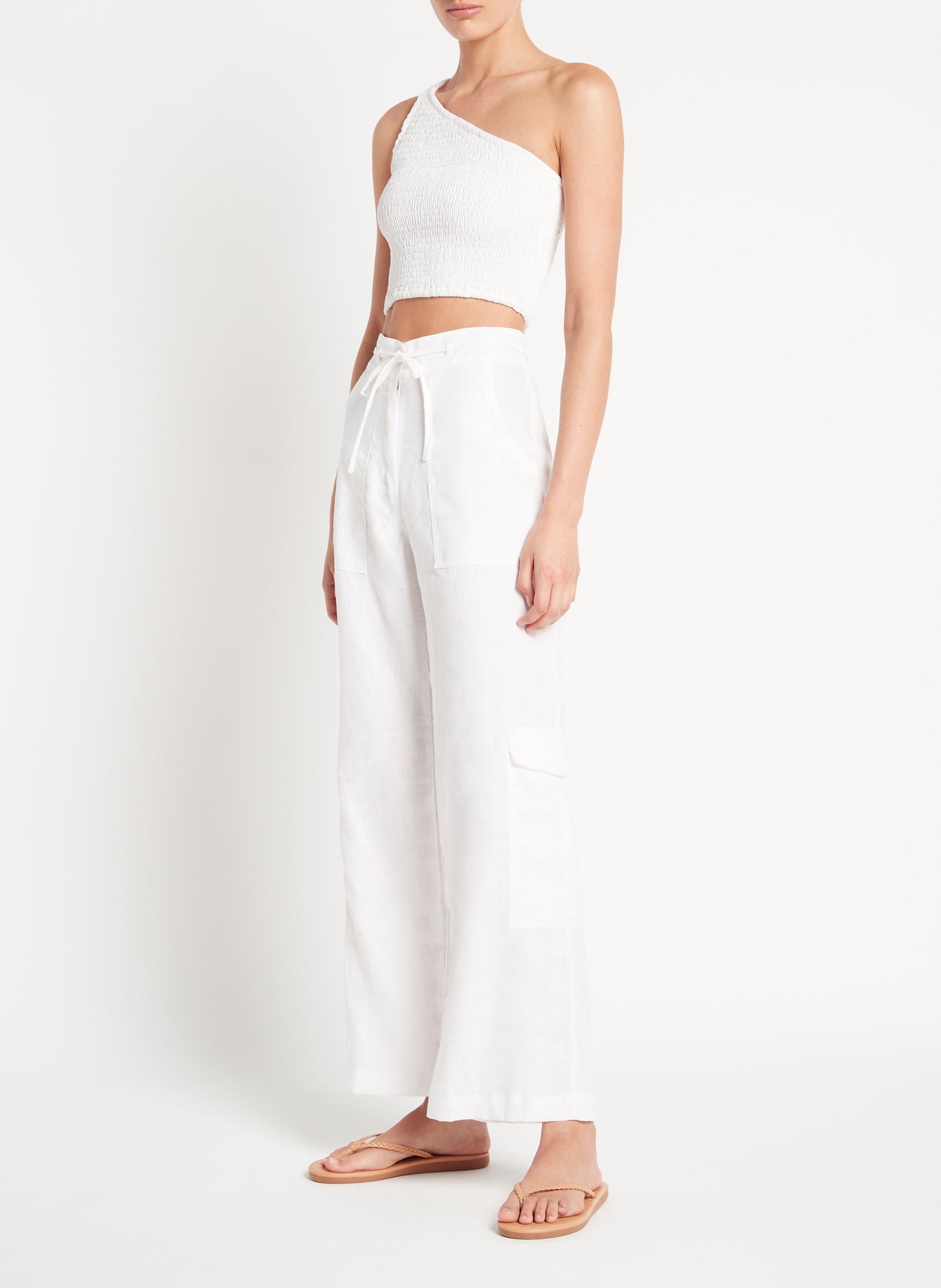 Le Manoa Top Bau - White